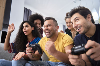 Group of people looking at camera