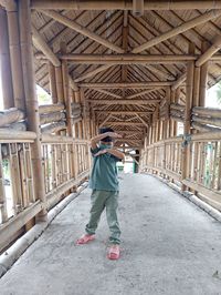 Low angle view of abandoned building