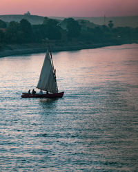 Sailing on the river nile