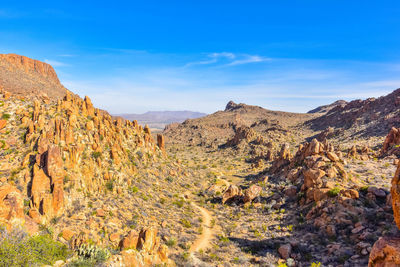 Scenic view of mountain against sky