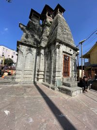 Exterior of historic building against sky