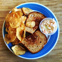 Close-up of served food