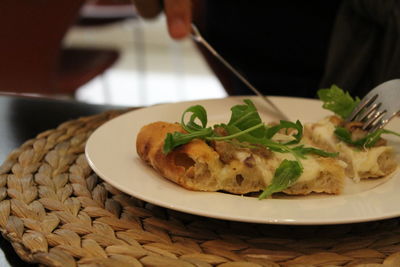 Close-up of served food