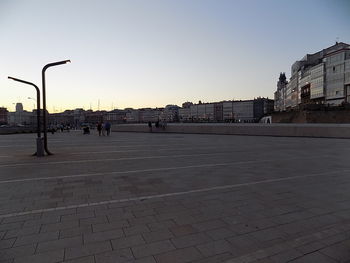 View of road against clear sky