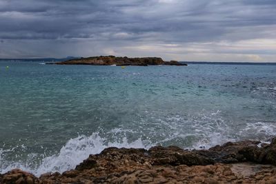 Scenic view of sea against sky