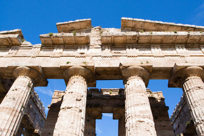 Low angle view of old ruins