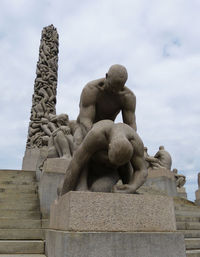 Low angle view of statue