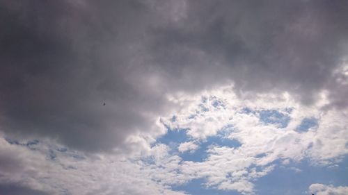 Low angle view of clouds in sky