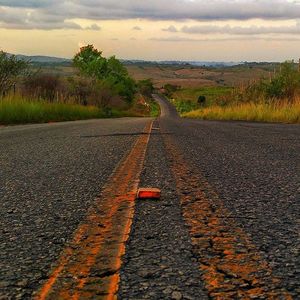 Road passing through landscape