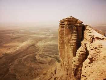 View of rock formations