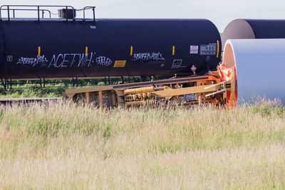 Train on railroad track