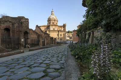 View of old building against sky