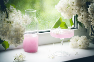 Close-up of drink on table