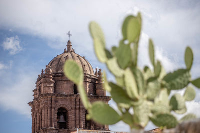 Low angle view of traditional building against sky