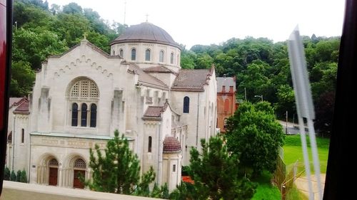 Facade of church