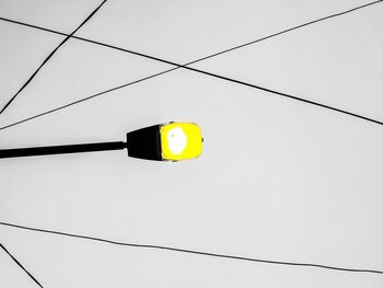 Low angle view of power lines