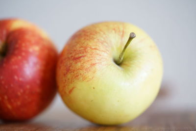 Close-up of apple on table