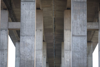 Low angle view of bridge in building