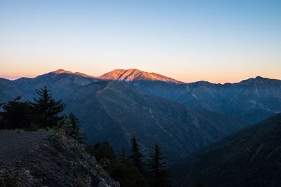 Scenic view of mountains