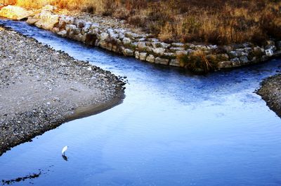 Stream flowing through rocks