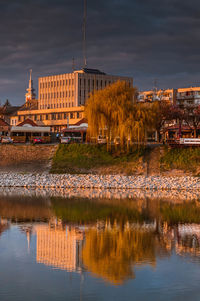 River with buildings in background