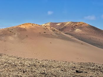 Scenic view of desert against sky