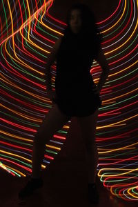 Light trails at night