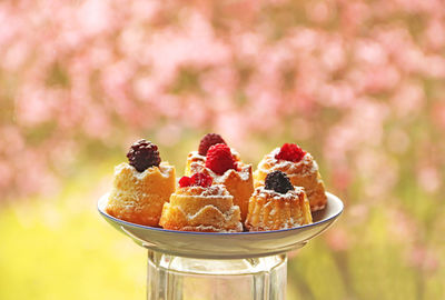 Close-up of ice cream in bowl