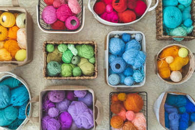 Full frame shot of multi colored candies