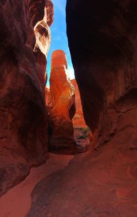 Rock formations in cave