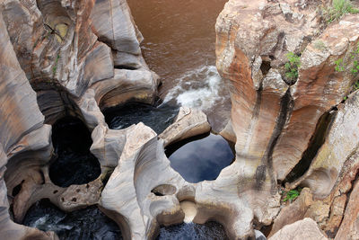 The bourke's luck potholes in south africa