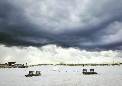 Cloudy sky over sea