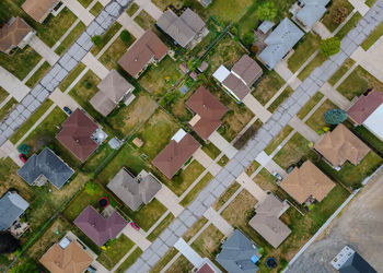 Aerial view of buildings in city