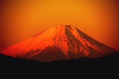 Close-up of red mountain