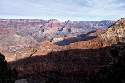 Panoramic view of landscape against cloudy sky