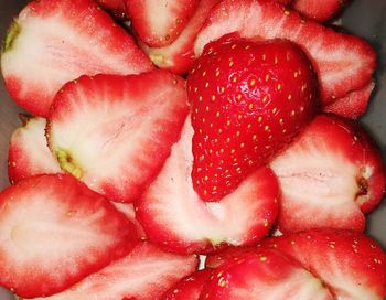 Full frame shot of strawberries