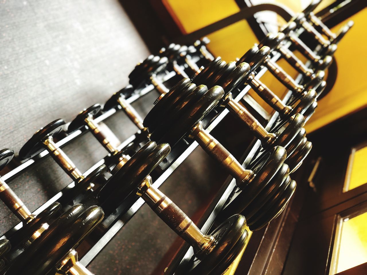 CLOSE-UP OF GUITAR ON FLOOR