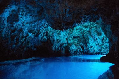 Close-up of cave interior