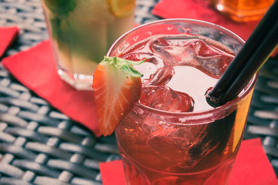 Close-up of drink on table