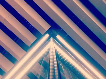 Low angle view of illuminated building