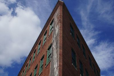 Low angle view of built structure against sky