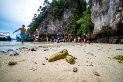 People on beach