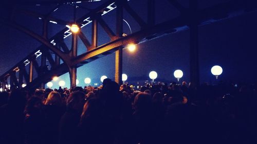 Group of people at concert