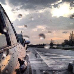 Road passing through landscape