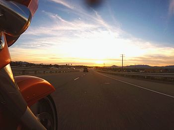 Road at sunset