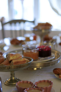 Close-up of food on table