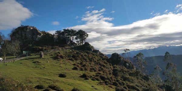 Panoramic view of landscape against sky