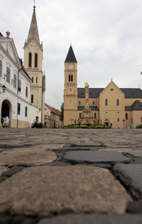 View of historical building against sky in city