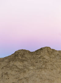 Landscape against clear sky