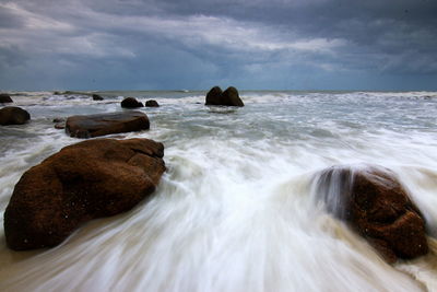 Scenic view of sea against sky